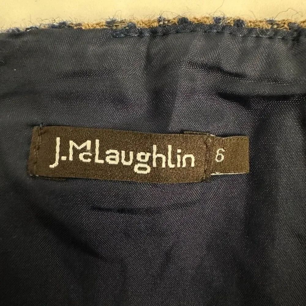 J. McLaughlin Kenmare Pencil Skirt size 6 Houndstooth - Picture 3 of 8